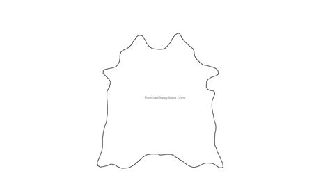 carpet tinkercad|cowhide rug cad block.